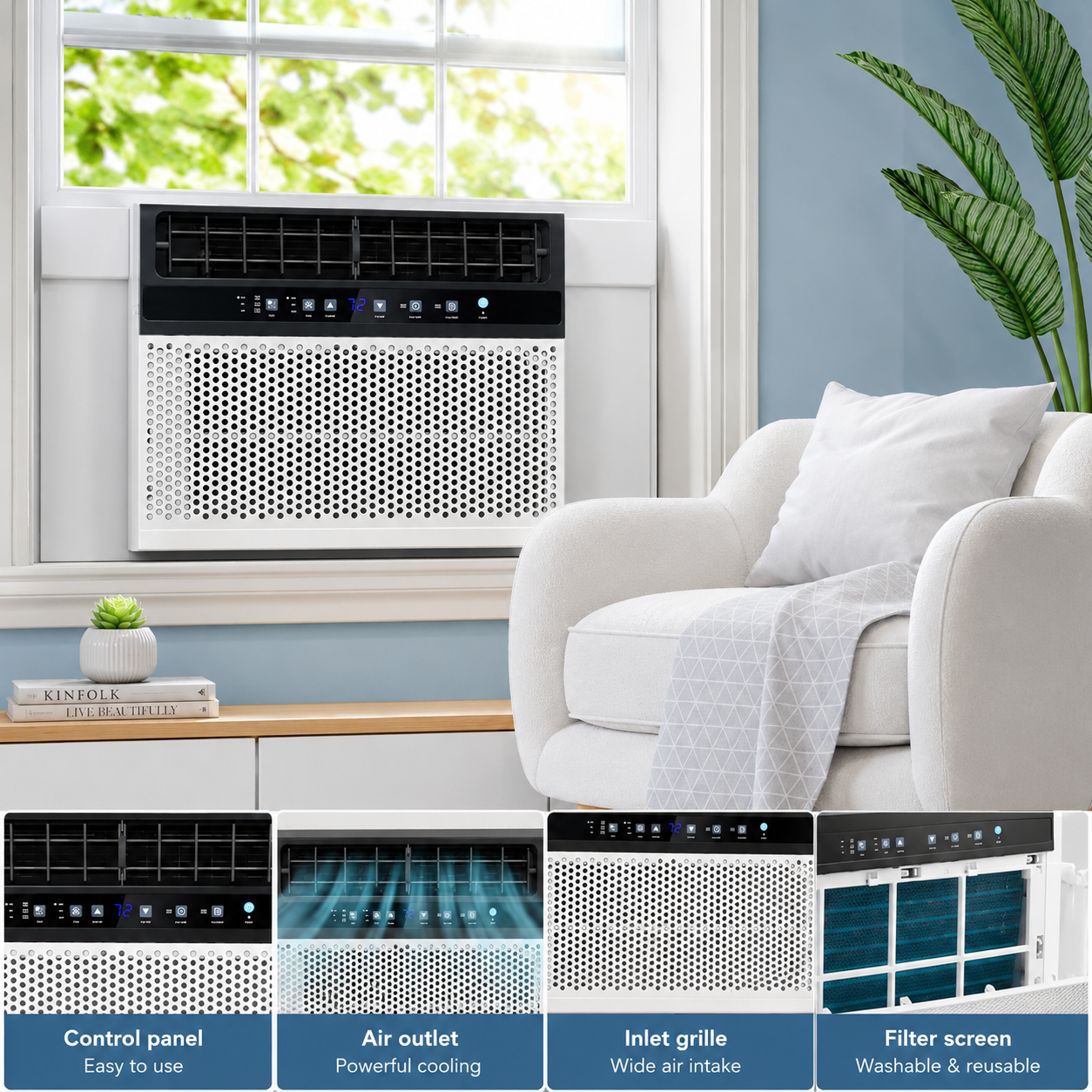 Polari FrostRoom Pro — 12000 BTU Smart Window AC